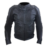 Airflow 2.0 Black Armored Leather Motorcycle Jacket
