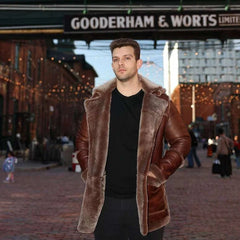 Eamon Brown duffle shearling jacket