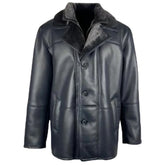 Alex's Black Shearling Driving Coat