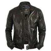 Arthur Classic Cafe racer Leather Jacket
