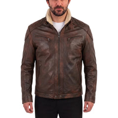 Desert leather jacket
