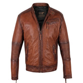 Men's Ruda Burnished Leather Jacket