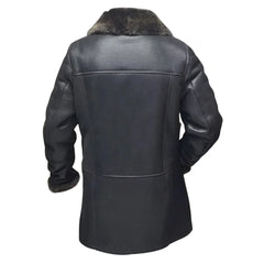 Hal Park's Black Traditional shearling sheepskin coat
