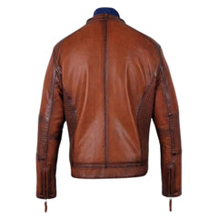 Men's Ruda Burnished Leather Jacket