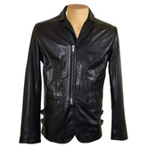 Jonas Car Coat style Leather jacket