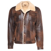 Kevin's Vintage trucker style shearling jacket