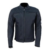 Alexander Matte Leather Cafe Racer Motorcycle Jacket