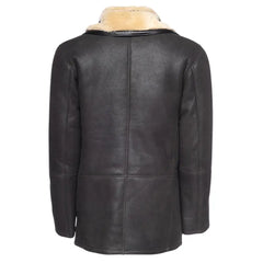 Alex's brown shearling driving coat