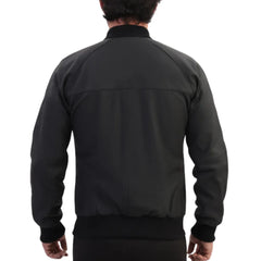 Colt matte black ribbed bomber jacket