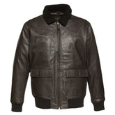 Havana Brown G1 Bomber Leather Jacket