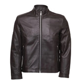 Henry Mateo Dark Brown leather jacket