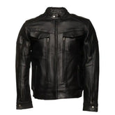 Huxley Black Leather Motorcycle Jacket