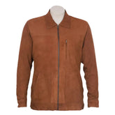 Jace tan suede leather jacket