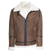 Jacoba Brown B3 shearling bomber jacket
