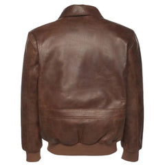 Laurent Vintage Brown A2 bomber Jacket