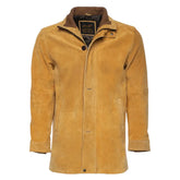 Lincoln Tan Suede Leather driving coat