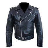 Perfect Biker Style Heavy Leather Jacket
