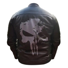 Punisher's Leather Motorcycle Jacket