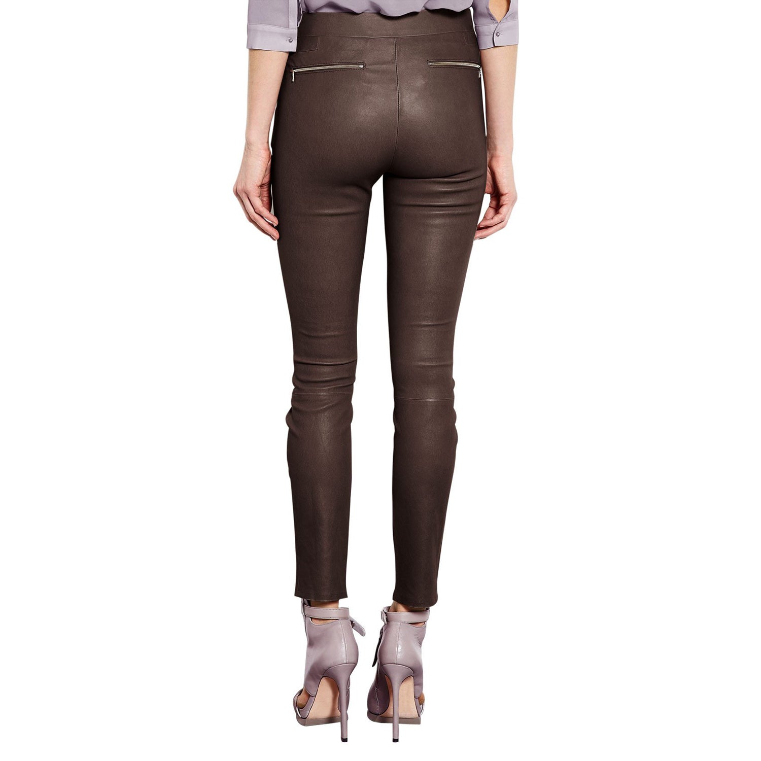Brown leather pants (style #7)