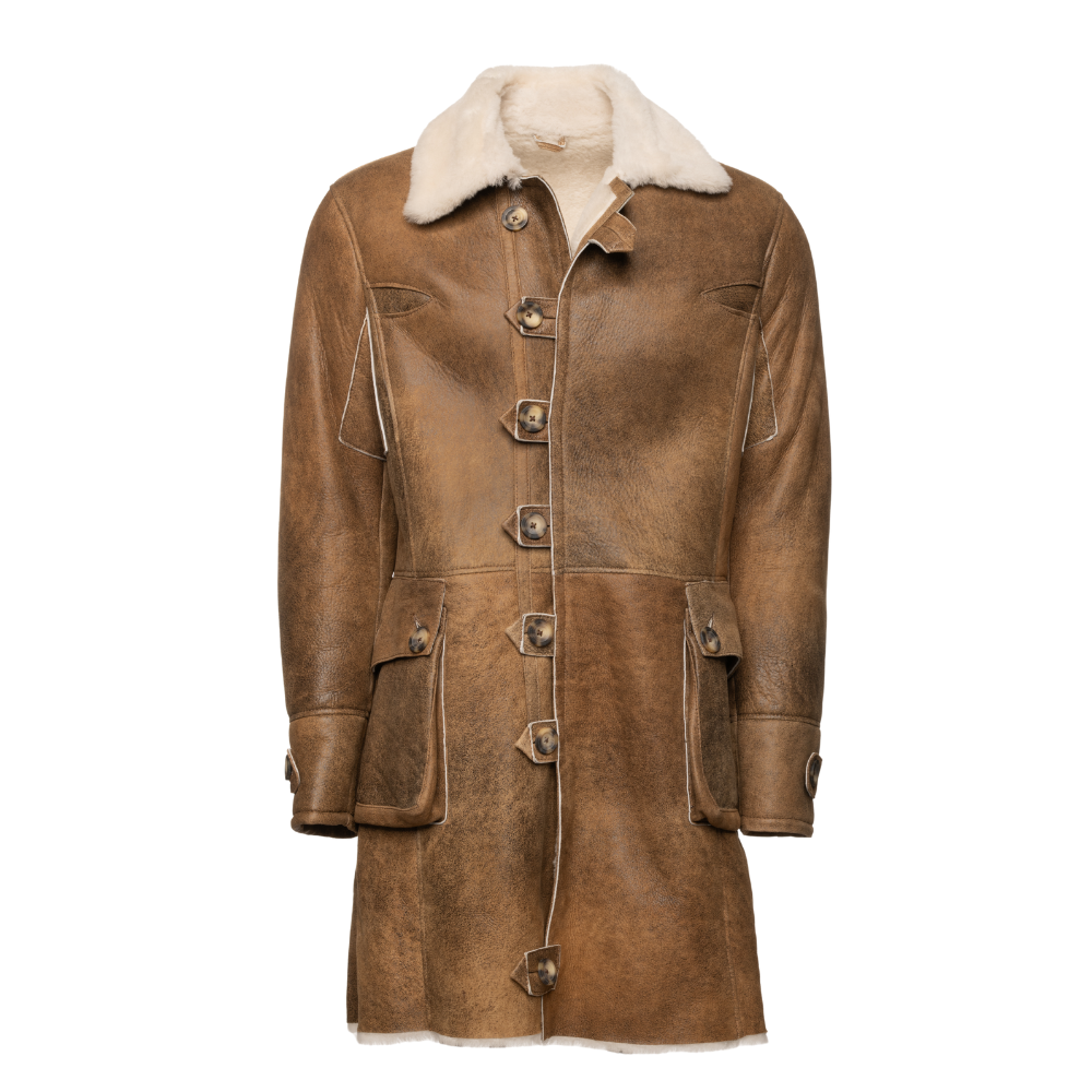 Real shearling coat inspired by Bane in dark knight