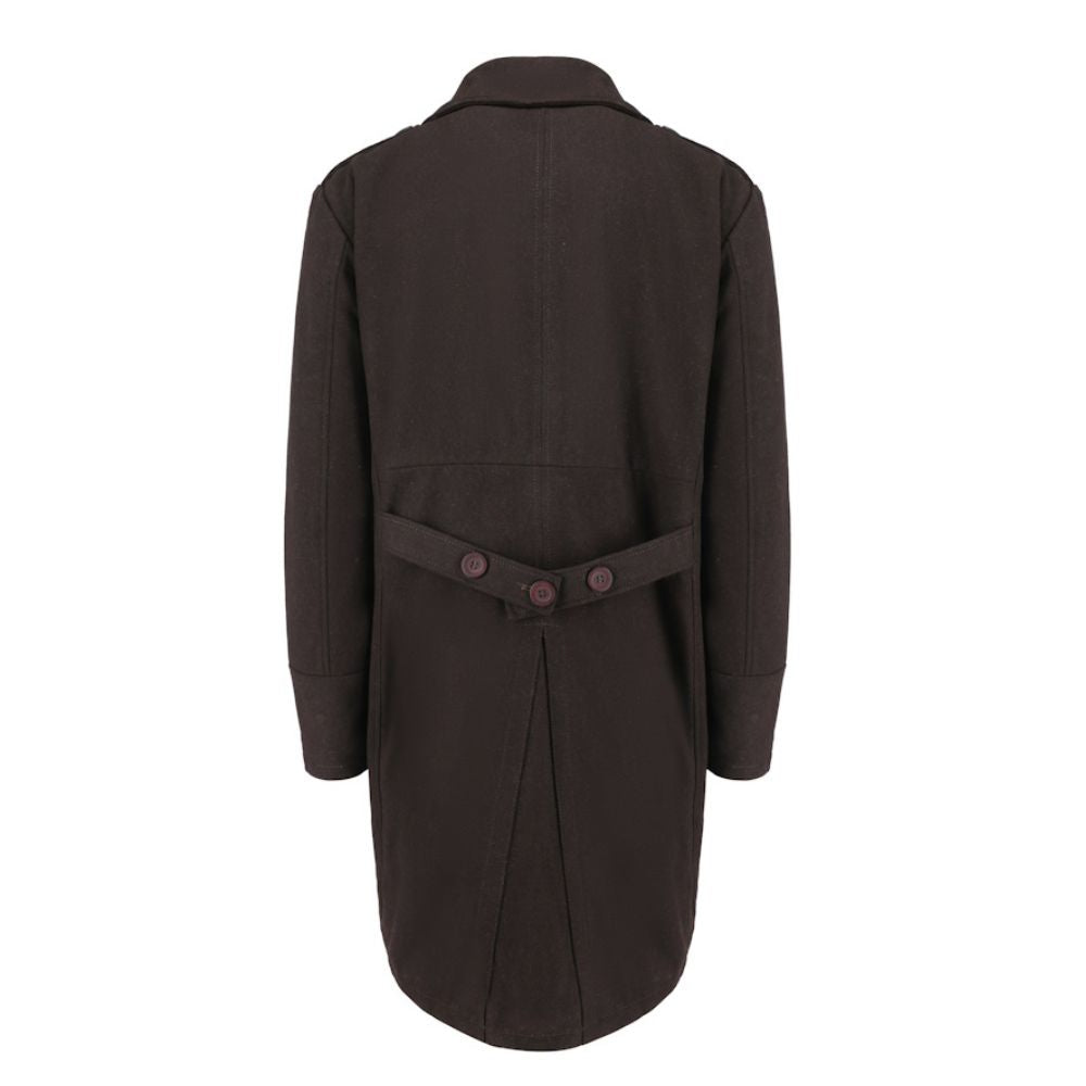 Adrian Brown wool trench coat