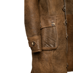 Real shearling coat inspired by Bane in dark knight