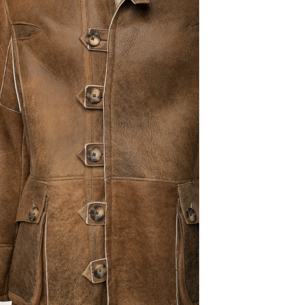 Real shearling coat inspired by Bane in dark knight