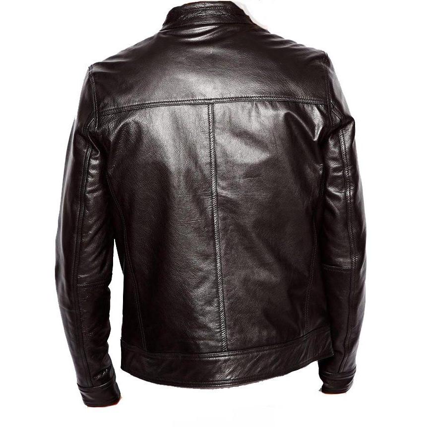 Plain black moto style jacket- CLEARANCE PRE MADE