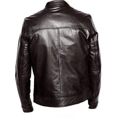 Plain black moto style jacket- CLEARANCE PRE MADE