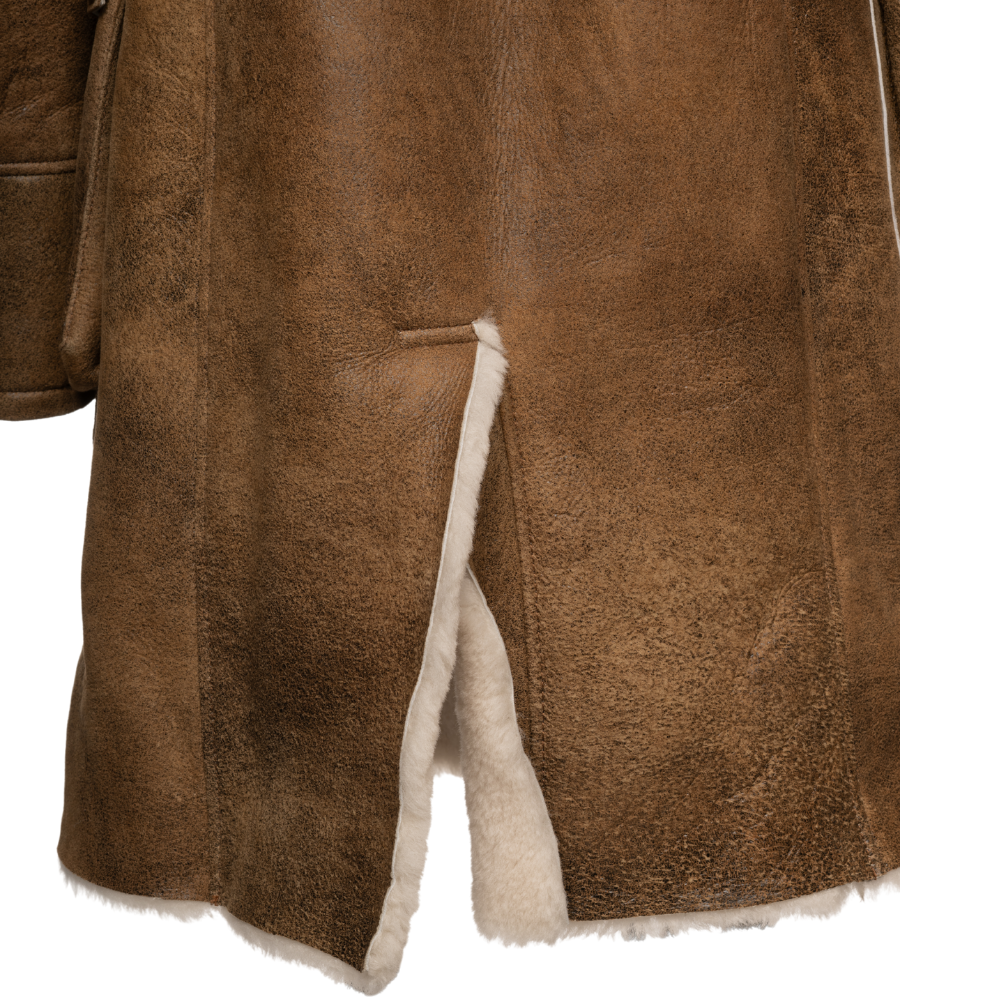 Real shearling coat inspired by Bane in dark knight