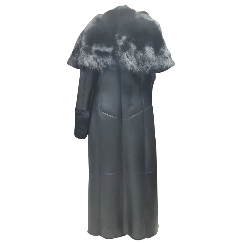 Aria's Toscana Oversized Shearling Sheepskin Coat