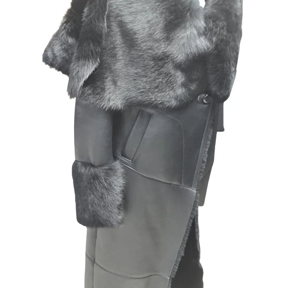 Aria's Toscana Oversized Shearling Sheepskin Coat