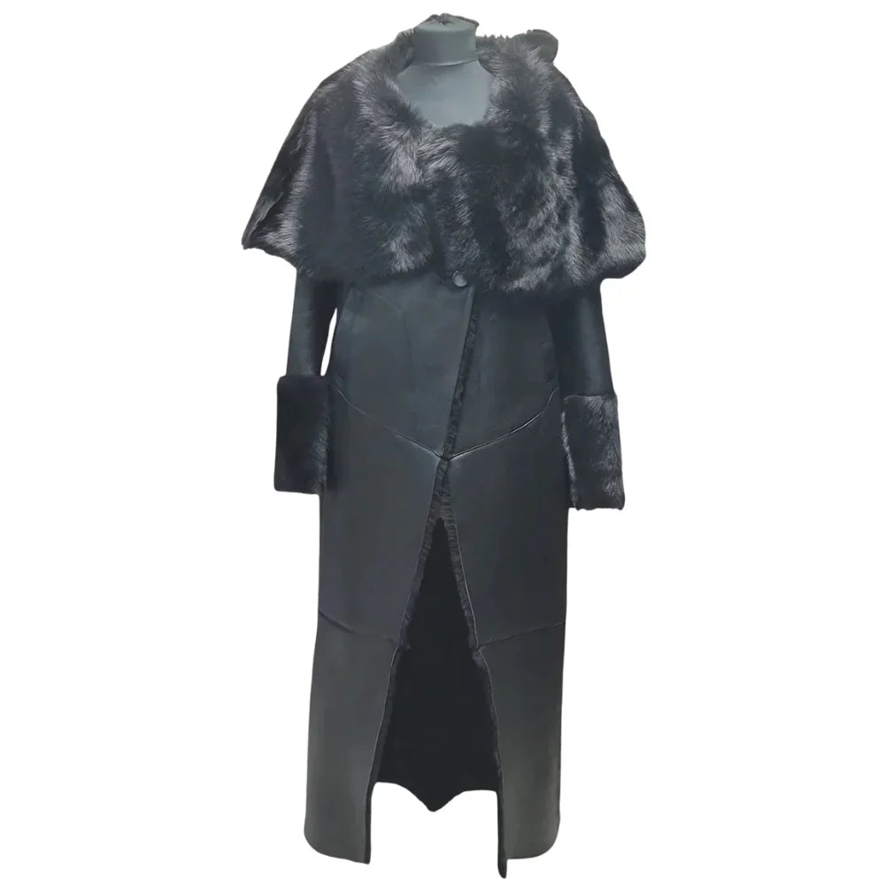 Aria's Toscana Oversized Shearling Sheepskin Coat