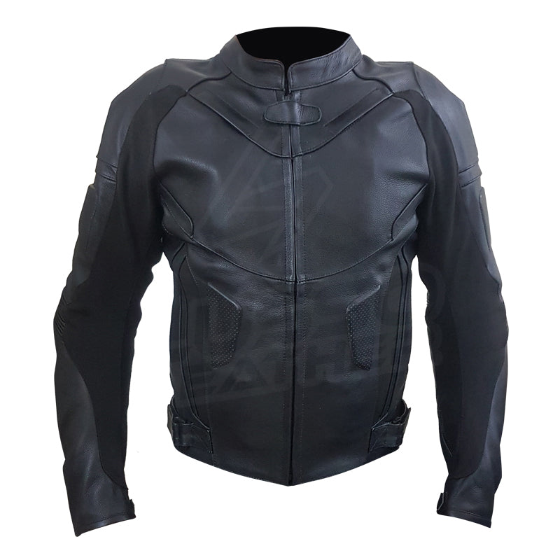 Airflow 2.0 Black Armored Leather Motorcycle Jacket