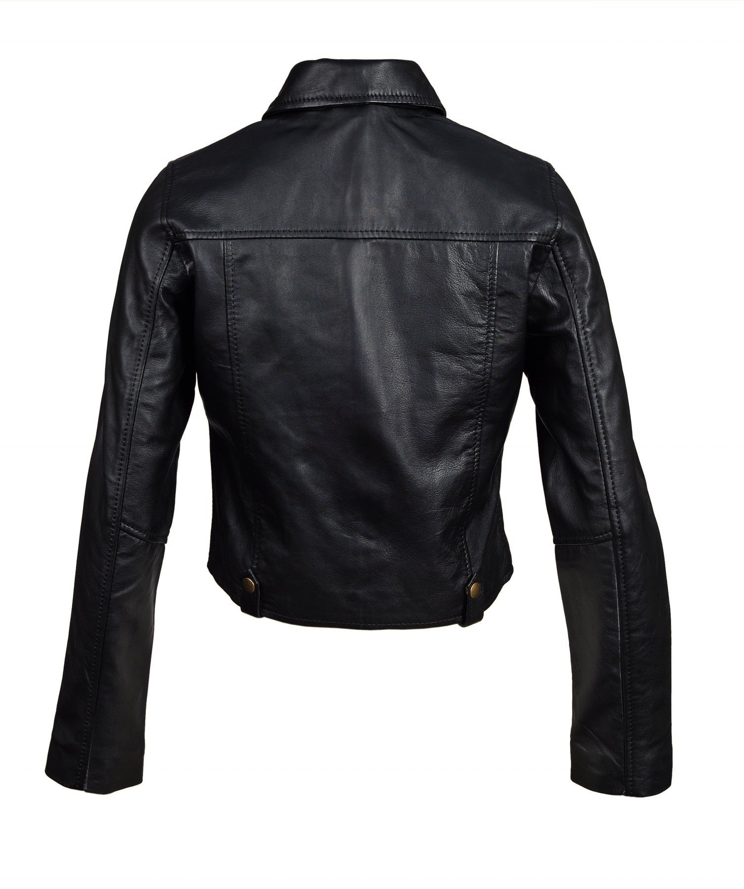 Moesha's Classic Crop Leather Jacket