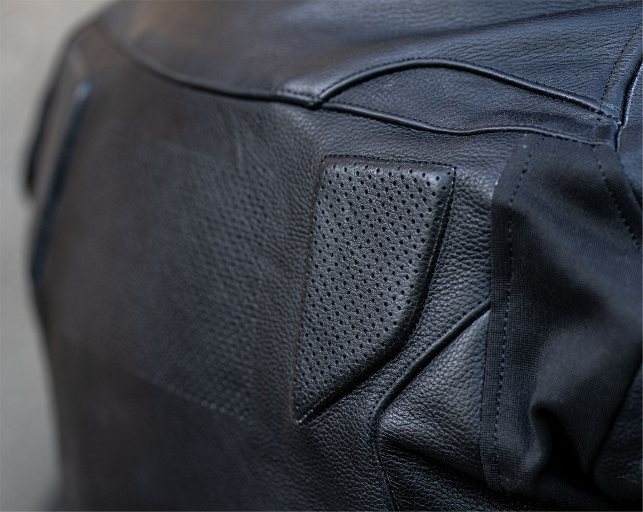 Airflow 2.0 Black Armored Leather Motorcycle Jacket