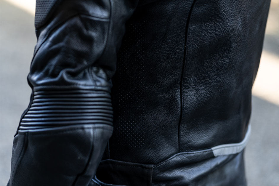 Airflow 2.0 Black Armored Leather Motorcycle Jacket