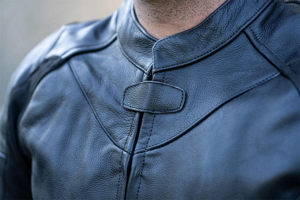 Airflow 2.0 Black Armored Leather Motorcycle Jacket