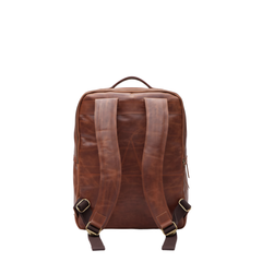 Burch's Vintage Brown Laptop Backpack