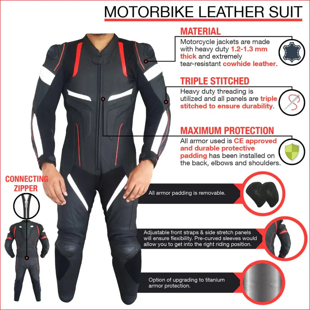 Custom Leather Motorcycle Jacket (YOUR DESIGN)
