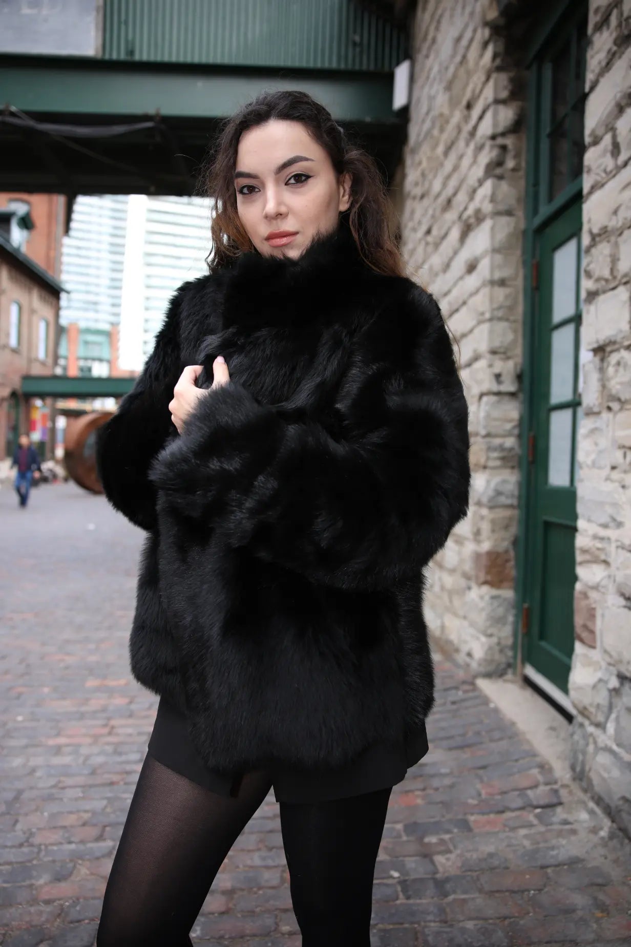 Lumi reversible toscana shearling jacket