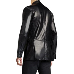 Black Leather Blazer