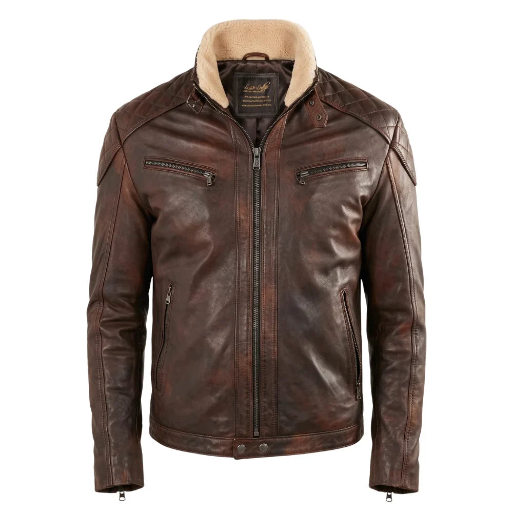 Desert leather jacket