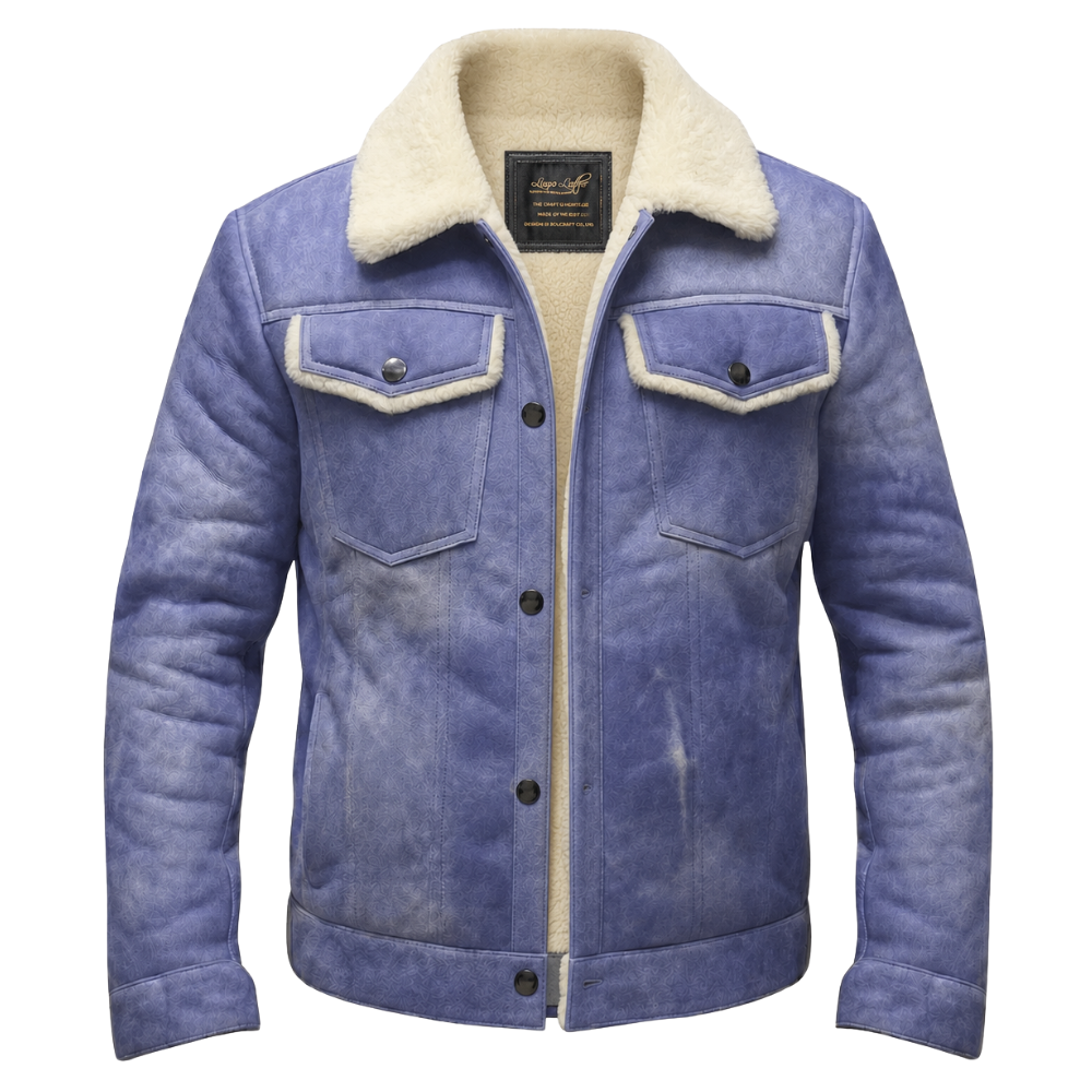 Chris' Denim style Shearling Trucker Style Jacket