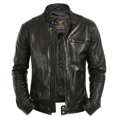 Arthur Classic Cafe racer Leather Jacket