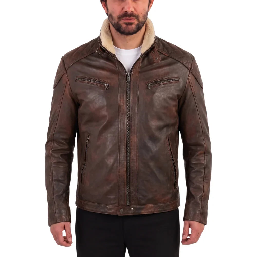 Desert leather jacket