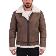 Jacoba Brown B3 shearling bomber jacket