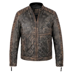 Men's Prato Black Leather Jacket
