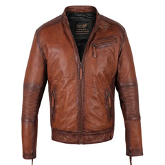 Men's Ruda Burnished Leather Jacket