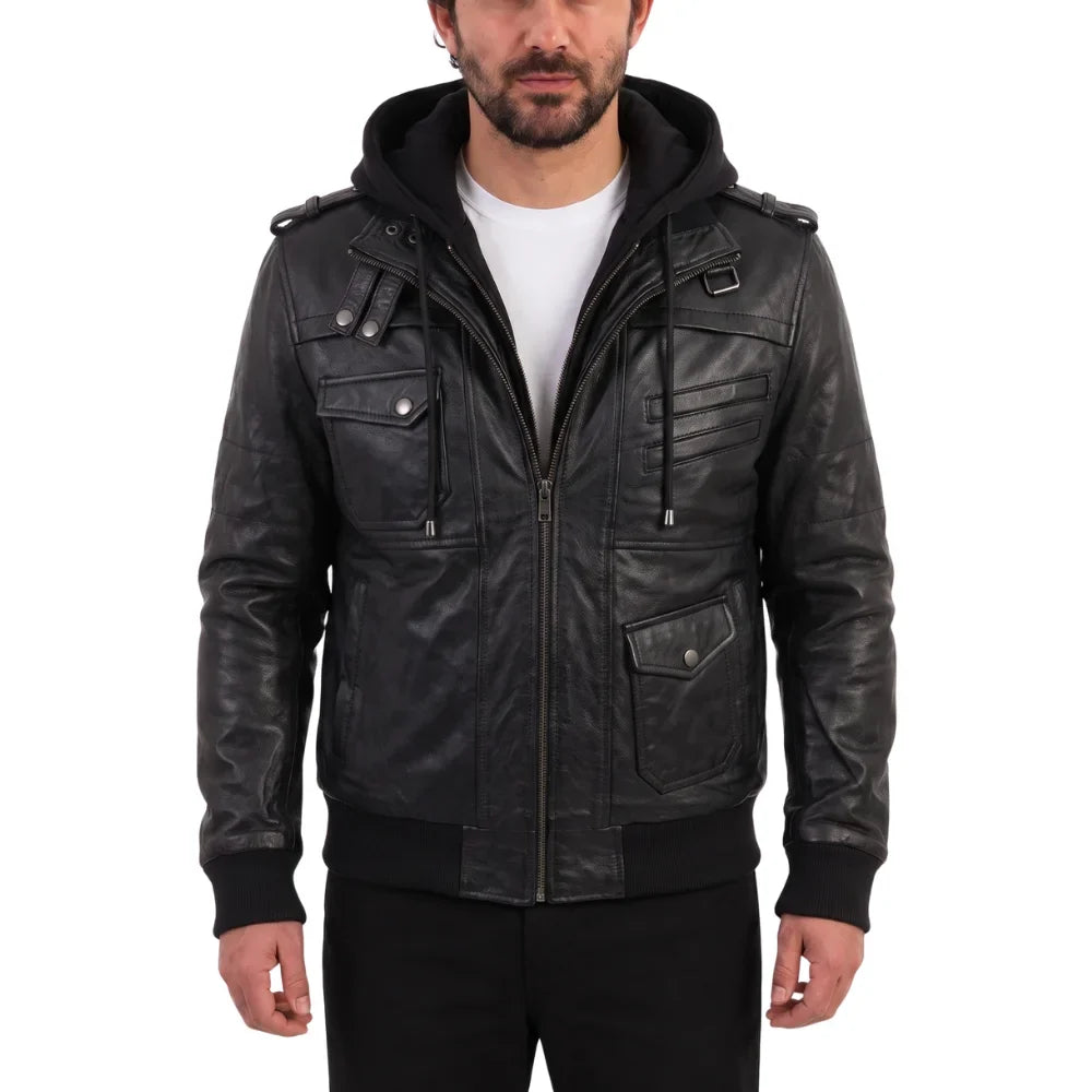 Daniel Clark - Iron Hawk Hooded Bomber Jacket